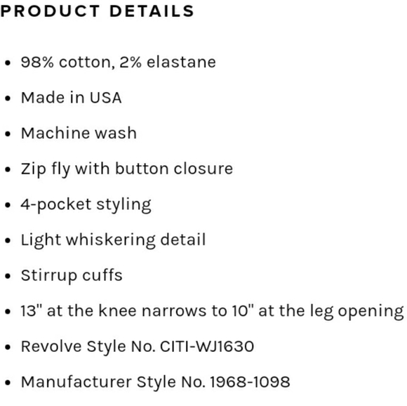 Nwt* Citizens of Humanity - Picture 9 of 10